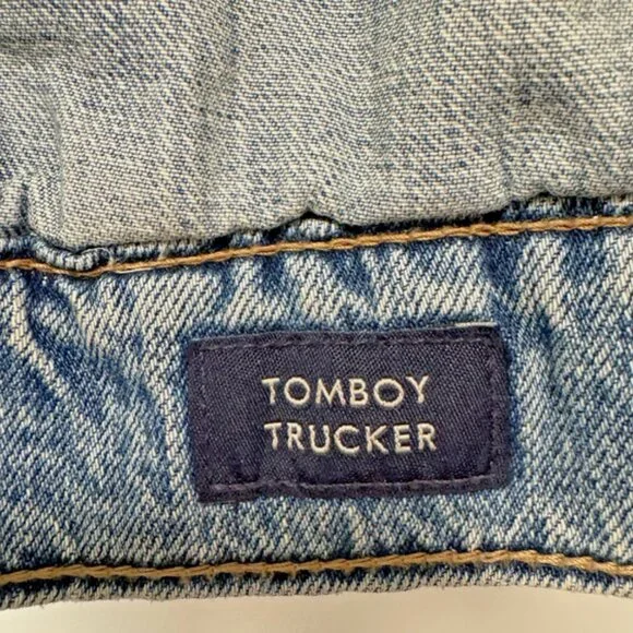 Lucky Brand Tomboy Trucker Denim Jacket | Size Small | Blue Jean Wash - Picture 2 of 11